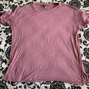 Dusty rose pink soft tee from Bench